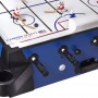 Close-up View of Carrom Table Rod Hockey Game
